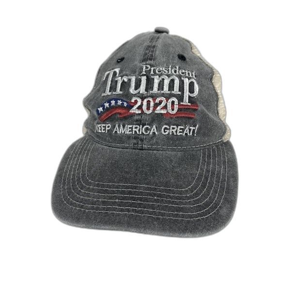 President Trump 2020 Keep America Great Truckers Hat Mesh SnapBack Grey One Size - Picture 10 of 10